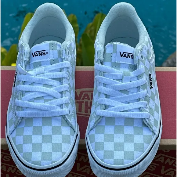 NEW Vans Seldan Casual Sneakers Canvas Checkerboard - Sizes 6.5 (fits 5Y)