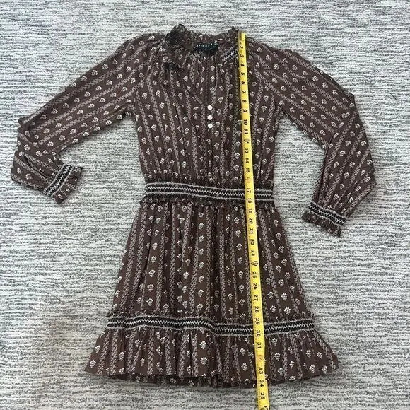 New Veronica Beard Hazel Print Espie Mini Dress Small