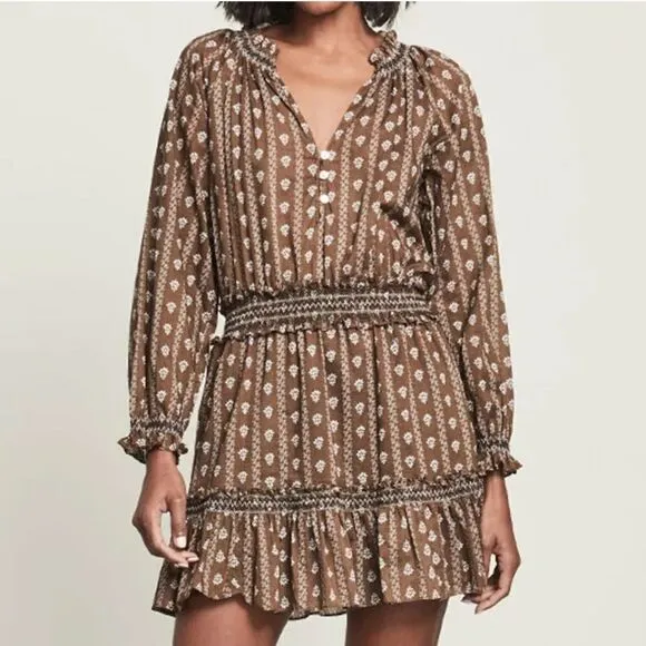 New Veronica Beard Hazel Print Espie Mini Dress Small