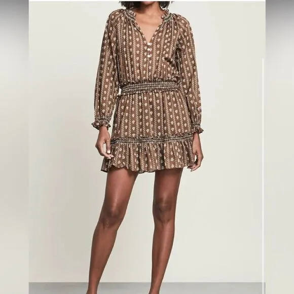 New Veronica Beard Hazel Print Espie Mini Dress Small