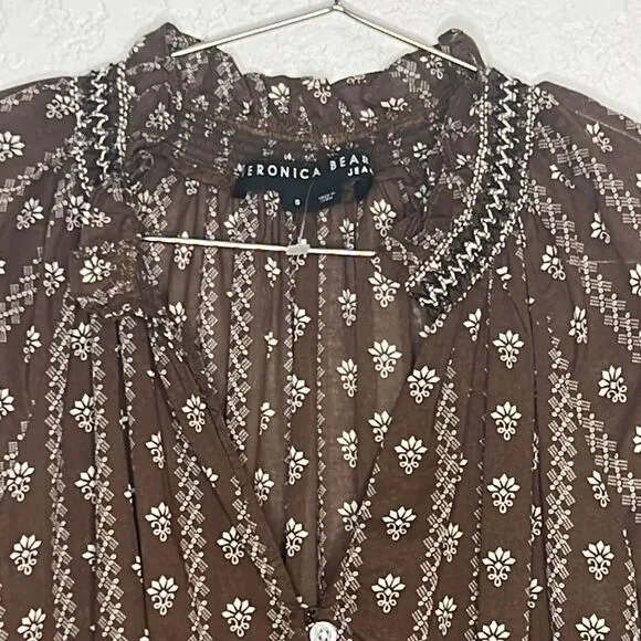 New Veronica Beard Hazel Print Espie Mini Dress Small