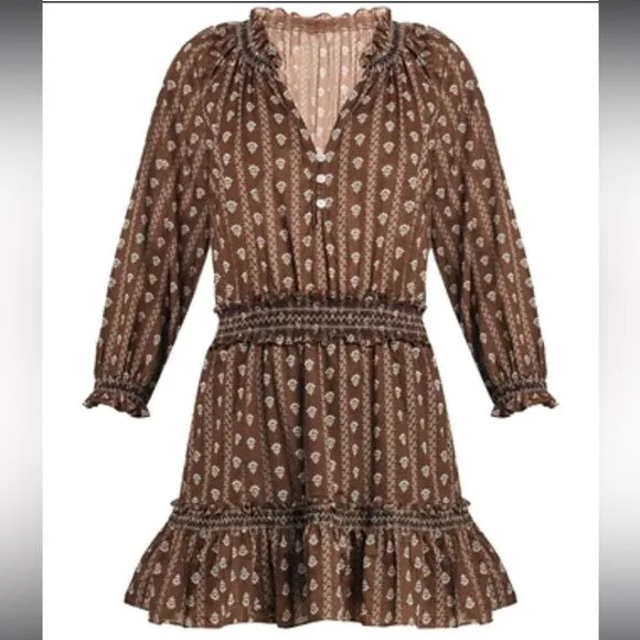 New Veronica Beard Hazel Print Espie Mini Dress Small