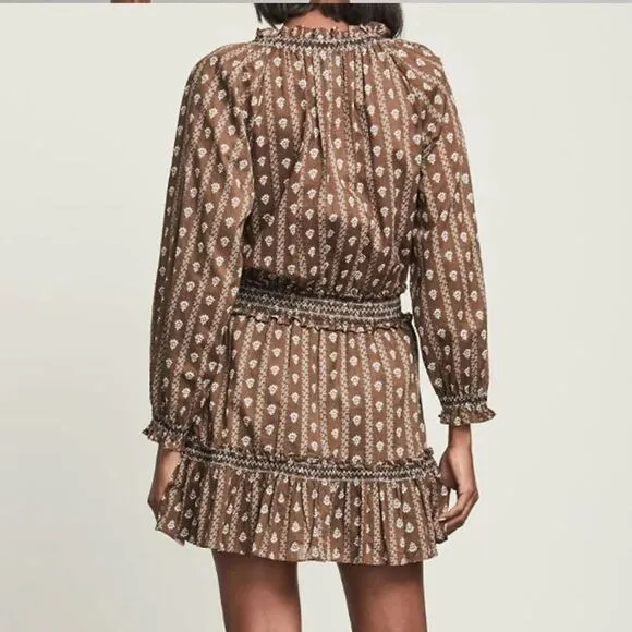 New Veronica Beard Hazel Print Espie Mini Dress Small