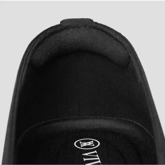 New VIVAIA Square-Toe V-Cut Washable Black Knit Margot 2.0 Flats Size 39.5/8.5 W