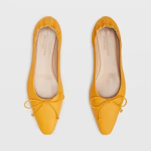 NIB | Club‎ Monaco &quot;Peechie&quot; Leather Ballet Flats Tangerine