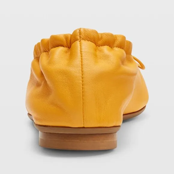 NIB | Club‎ Monaco &quot;Peechie&quot; Leather Ballet Flats Tangerine