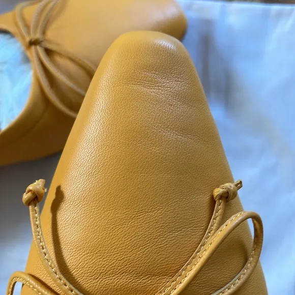 NIB | Club‎ Monaco &quot;Peechie&quot; Leather Ballet Flats Tangerine