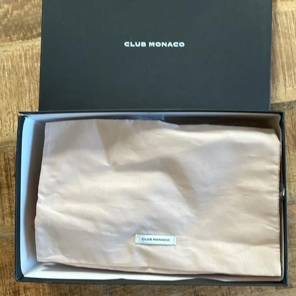 NIB | Club‎ Monaco &quot;Peechie&quot; Leather Ballet Flats Tangerine
