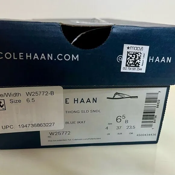 NIB- Cole Haan® Fiona Thong Slide Sandals. -6.5