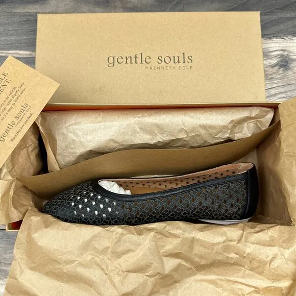 NIB Gentle Souls by Kenneth Cole Eugene Travel Ballet Flats 7.5 M