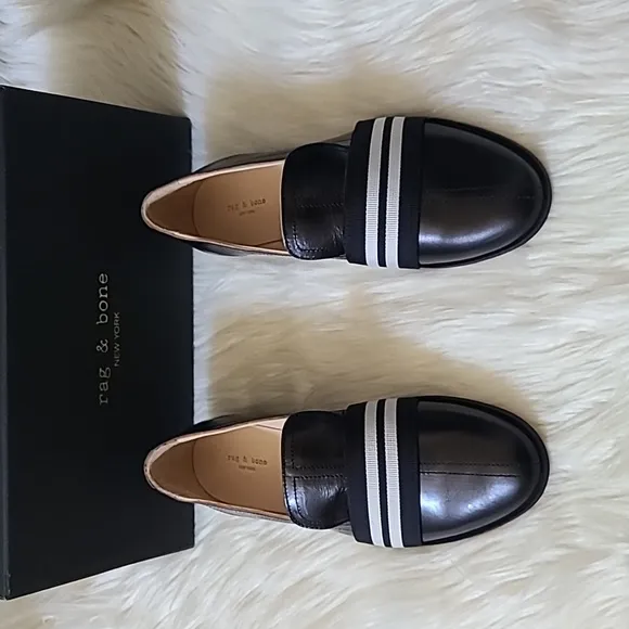 NIB Rag &amp; Bone Amber Loafers Black size 5