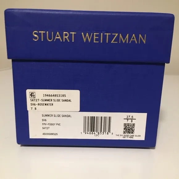 NIB Stuart Weitzman Goldie Pearl Crystal Jelly Sandals