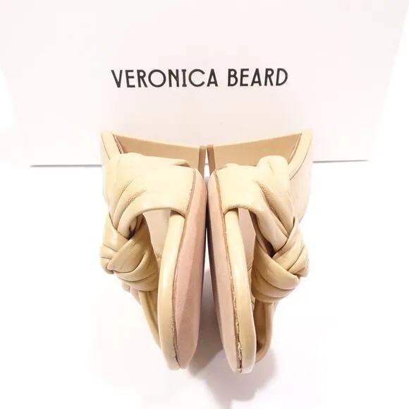 NIB Veronica Beard Women's Ganita NUDE Sandals Mules NIB 350 Sz 7.5  NUDE