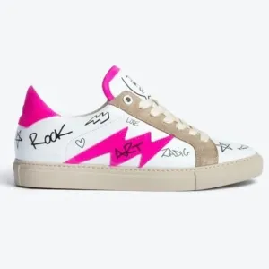 NIB Zadig &amp; Voltaire Charms Print Sneaker in Paradise size 39