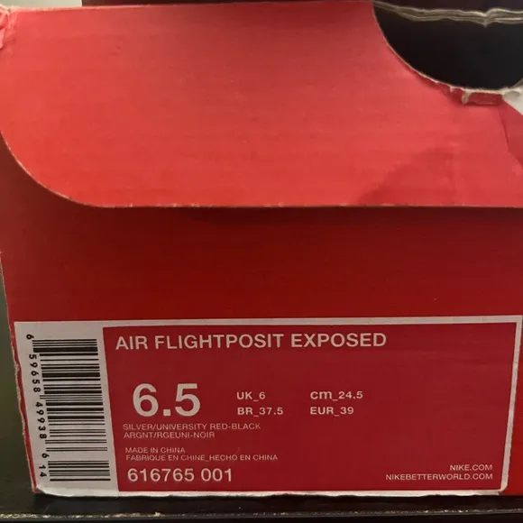 Nike Air Flightposite Exposed Sneakers (Rare)