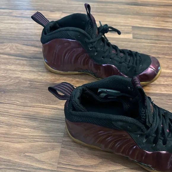 Nike Air Foamposite One Maroon Sneakers, Size: Size: 8