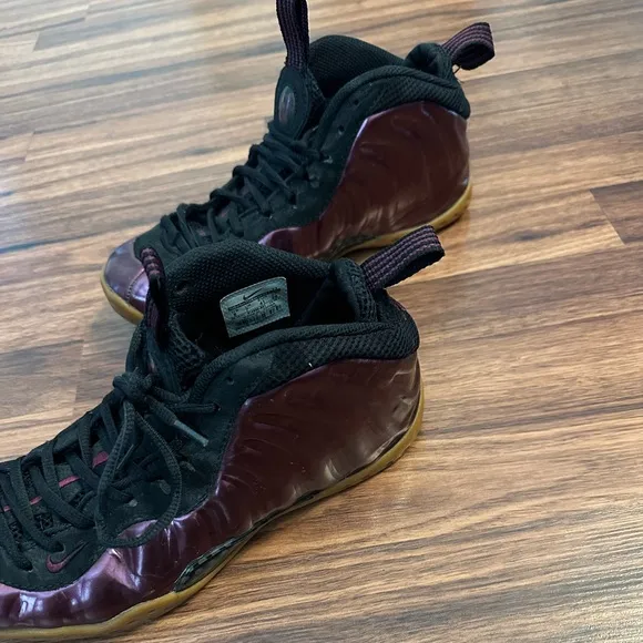 Nike Air Foamposite One Maroon Sneakers, Size: Size: 8