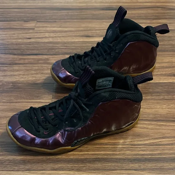 Nike Air Foamposite One Maroon Sneakers, Size: Size: 8