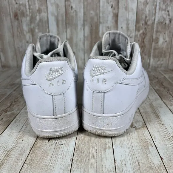 Nike Air Force 1 '07 Low Mens Size 10.5 White Athletic Shoes Sneakers CW2288-111