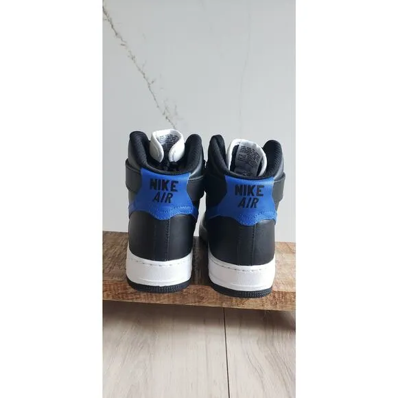 Nike Air Force 1 High By You Mens 8.5 Black White Blue Custom Sneakers AQ3771994