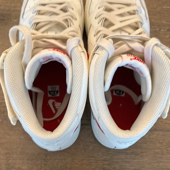 Nike Air Force 1 Mid ‘07 Sneakers - Cream and Red