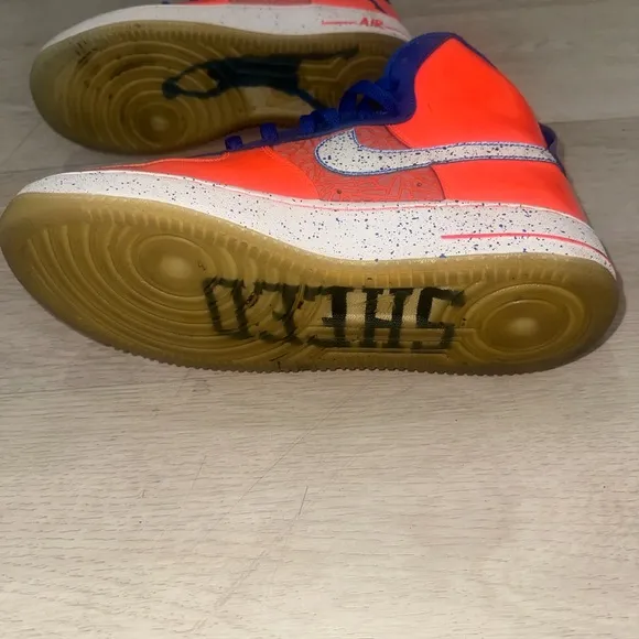 Nike Air Force 1 Rasheed CMFT PRM Orange High-Top Sneakers