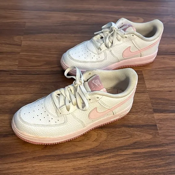 Nike Air Force 1 “White Elemental Pink” Sneakers, Size: 3Y