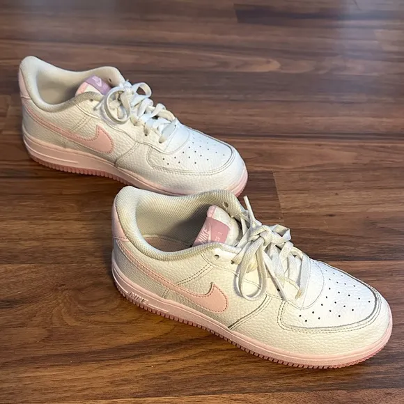 Nike Air Force 1 “White Elemental Pink” Sneakers, Size: 3Y