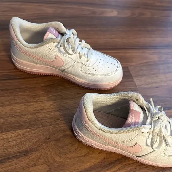 Nike Air Force 1 “White Elemental Pink” Sneakers, Size: 3Y