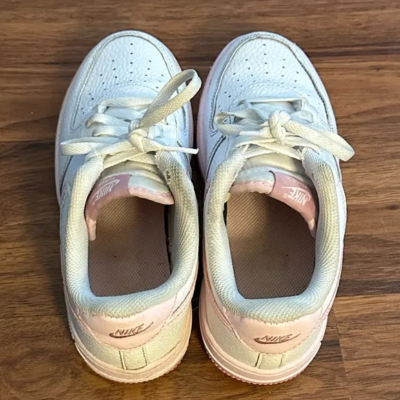 Nike Air Force 1 “White Elemental Pink” Sneakers, Size: 3Y