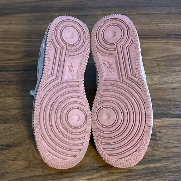 Nike Air Force 1 “White Elemental Pink” Sneakers, Size: 3Y