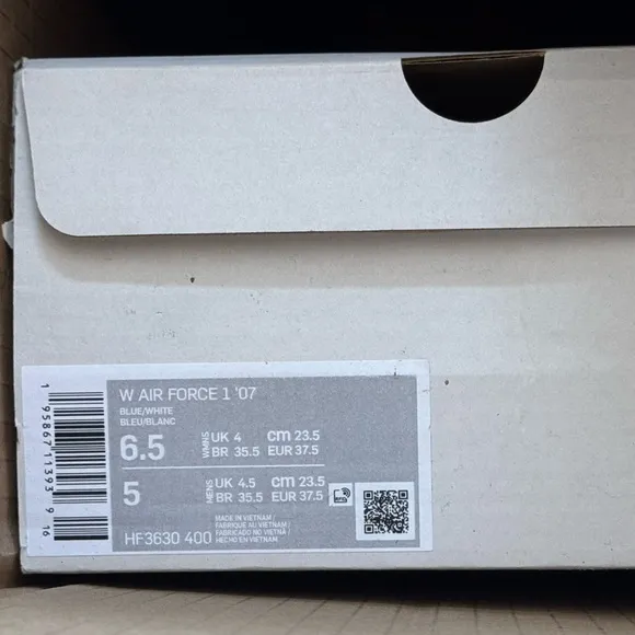 Nike Air Force 1 Women’s EVO‎ Low Team Royal Size 6.5