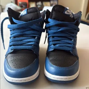 Nike Air High-Top Blue and Black Sneakers