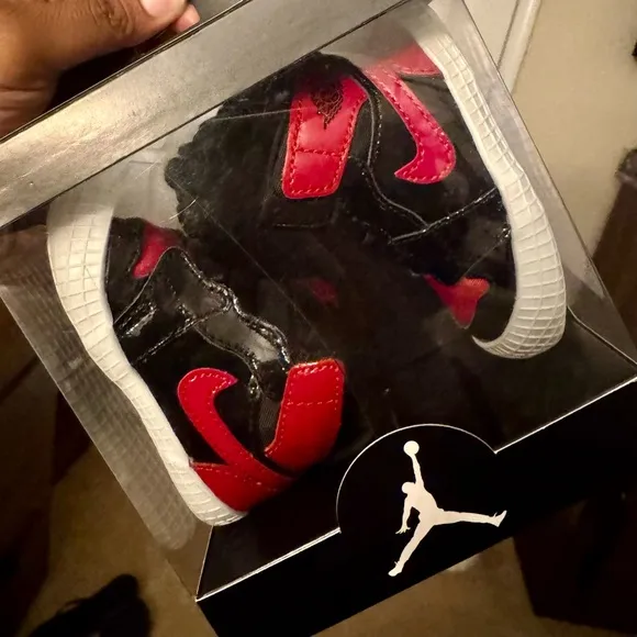 Nike Air Jordan 1 Crib Bootie 'Patent Bred'