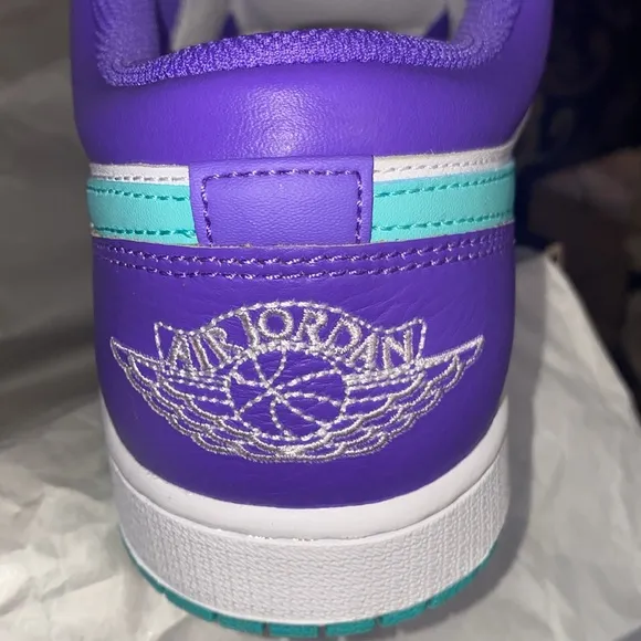 Nike AIR JORDAN 1 LOW SE Psychic Purple and Hyper Jade Sneakers
