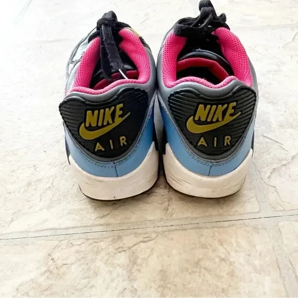 Nike Air Max 90 Flint Grey Flamingo GS Sneakers Shoes Youth 6/ Women’s 8
