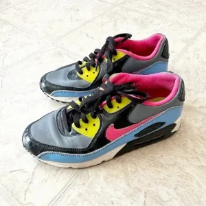 Nike Air Max 90 Flint Grey Flamingo GS Sneakers Shoes Youth 6/ Women’s 8