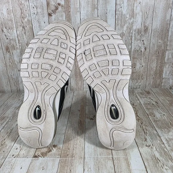 Nike Air Max 97‎ Black White Running Shoes Sneakers Comfort Style US 9.5