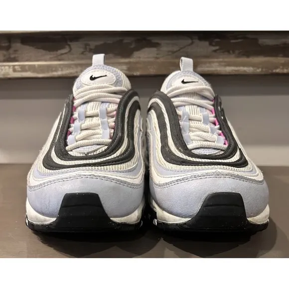 Nike Air Max 97 Sneakers Blue Whisper Opti Yellow-White Size 6Y Women's 7.5