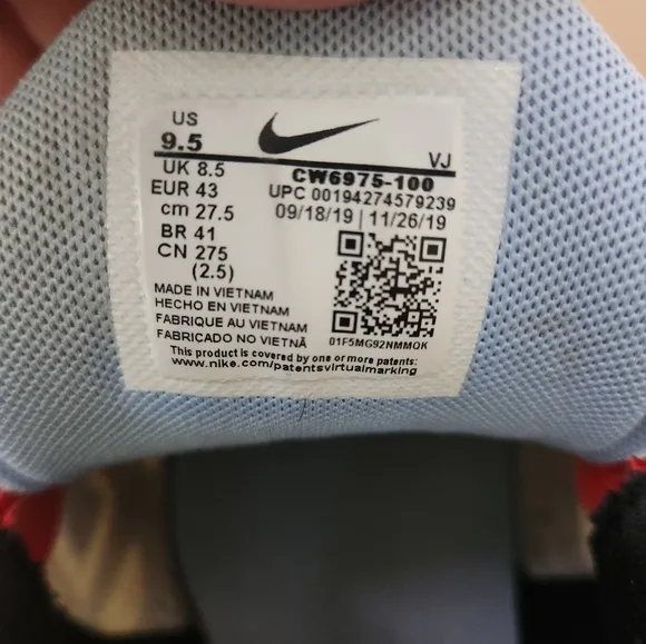 Nike Air Max Plus Red and Black Sneakers