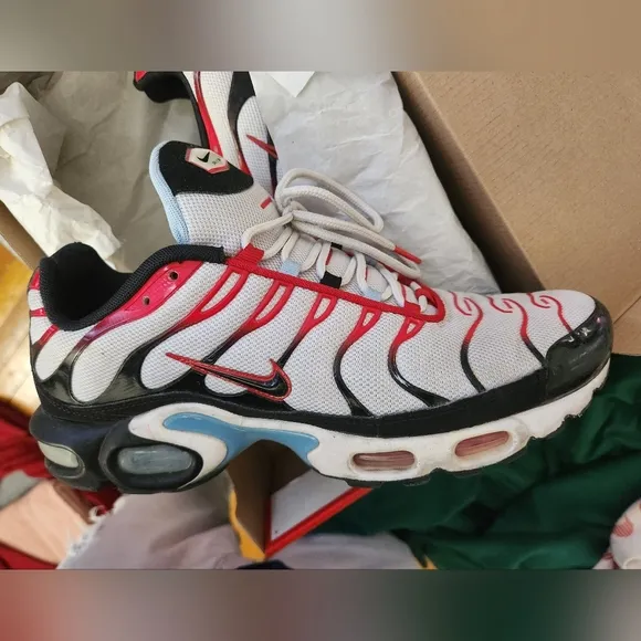 Nike Air Max Plus Red and Black Sneakers