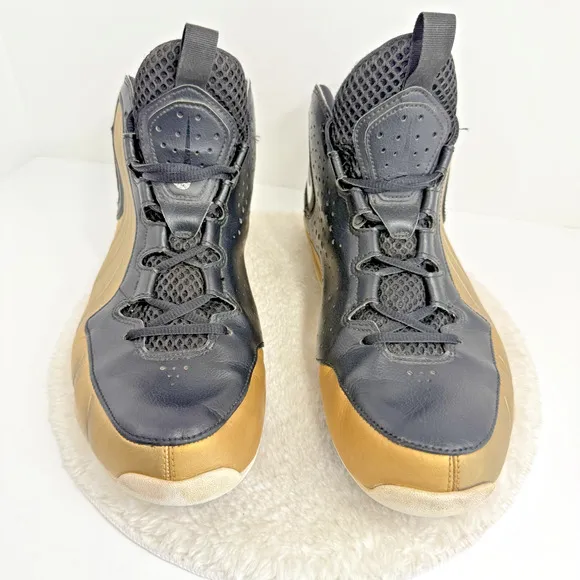 Nike Air Max Wavy Black Gold Sneakers Mens Leather High Top Shoes Size 10.5