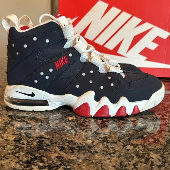 Nike Air Max2 CB ‘94 Obsidian USA Navy and Red Sneakers EUC 10.5