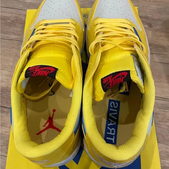Nike Air Sneakers in Vibrant Yellow and Blue
