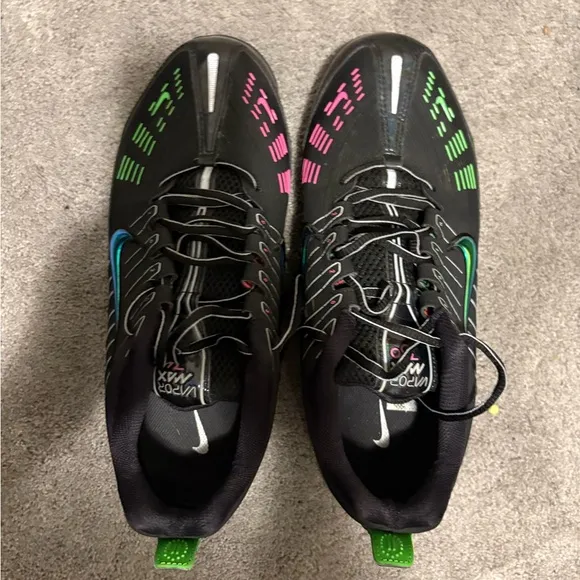 Nike Air VaporMax 360 Active Gym Run Sneakers Men’s Black Green Pink Sz 10.5