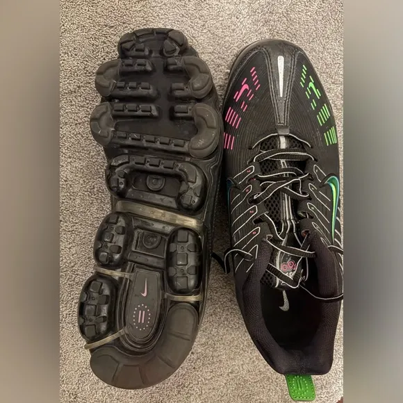 Nike Air VaporMax 360 Active Gym Run Sneakers Men’s Black Green Pink Sz 10.5