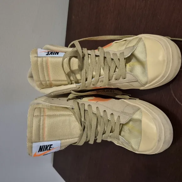 Nike Beige and Orange Sneakers