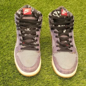 Nike Black and Gray High-Top Sneakers