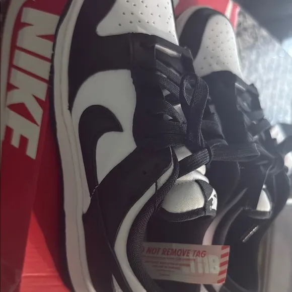 Nike Black and White Sneakers Iconic Dunk Silhouette