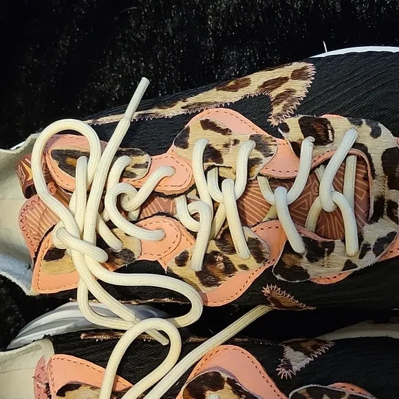 Nike Black, Light Pink and Leopard Print Sneakers